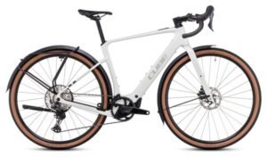 Vélo de Gravel Électrique Cube Nuroad Hybrid C:62 Race FE 400X Shimano GRX 12V 400 Wh 700 mm Gris Vert Desertstone 2025