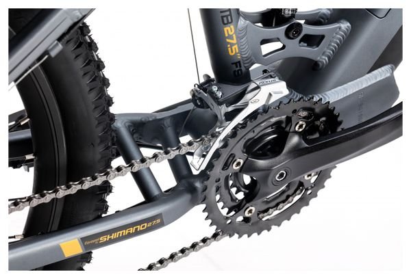 VTT Electrique Tout Suspendu Moma Bikes E-MTB 27.5'' Shimano Altus 8V Gris – Image 4