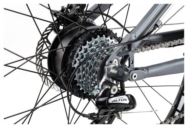 VTT Electrique Tout Suspendu Moma Bikes E-MTB 27.5'' Shimano Altus 8V Gris – Image 7