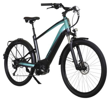 Vélo d'Exposition - Vélo de Ville Électrique Sunn Urb Sleek Woman Shimano Altus 9V 400 Wh 650b Noir / Turquoise 2023 – Image 2