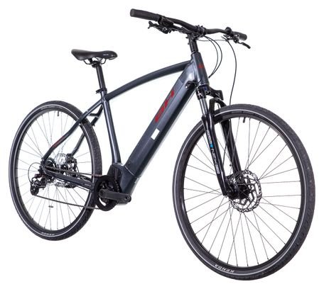 VTC Électrique BH Atom Cross Shimano Altus 8V 500 Wh 700 mm Gris Plata 2023 - Produit Reconditionné – Image 2