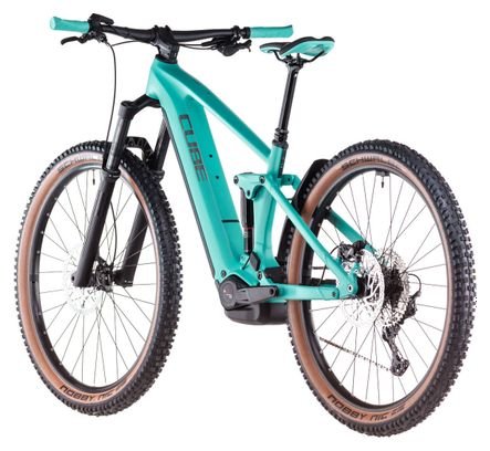 VTT Électrique Tout-Suspendu Cube Stereo Hybrid One44 EX 800 Shimano Deore/Deore XT 12V 800 Wh 29'' Bleu Scuba 2025 – Image 5