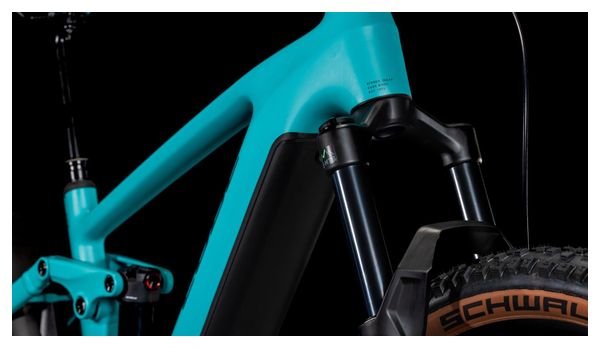 VTT Électrique Tout-Suspendu Cube Stereo Hybrid One44 EX 800 Shimano Deore/Deore XT 12V 800 Wh 29'' Bleu Scuba 2025 – Image 8