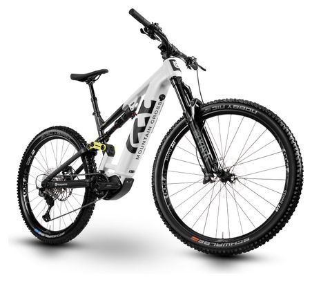 VTT Electrique Tout-Suspendu Husqvarna Mountain Cross MC3 Shimano Deore 12V 630 Wh 29/27.5'' Blanc – Image 2