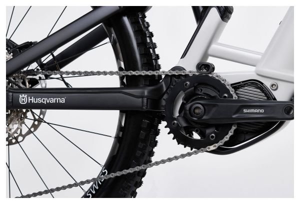 VTT Electrique Tout-Suspendu Husqvarna Mountain Cross MC3 Shimano Deore 12V 630 Wh 29/27.5'' Blanc – Image 6